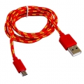 USB-micro USB 2,0 BLAST 1,0 м BMC-112 красный